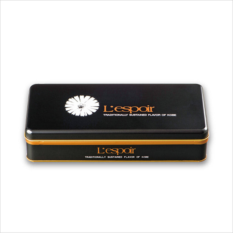 KOBE FUGETSUDO Lespoir L10S - 24 Cookies, Packaged in a tin